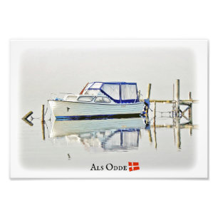 Foto Belo barco em Als Odde/Denmark Photo Impressão!
