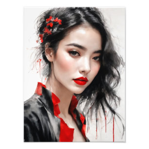 Foto Belo Retrato de Tinta Dama