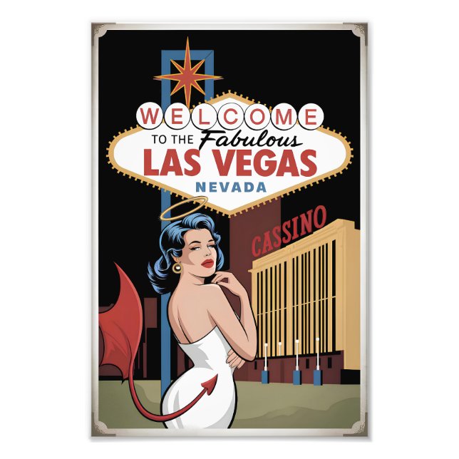 Foto Bem-vindos ao fabuloso Las Vegas Nevada (Frente)