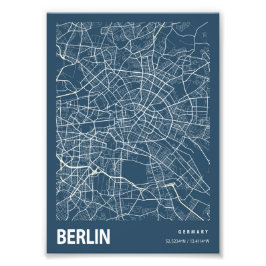 Foto Berlim - Mapa da Cidade Blueprint Alemanha