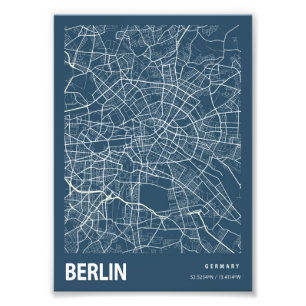 Foto Berlim - Mapa da Cidade Blueprint Alemanha