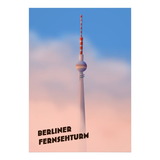 Foto Berliner Fernsehturm ,Torre de Berlim (Frente)