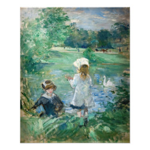 Foto Berthe Morisot - À Beira de um Lago / Au bord du l