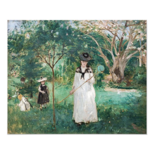 Foto Berthe Morisot - A Caça À Borboleta (Frente)