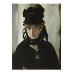 Foto Berthe Morisot com Buquê de Violetas por Manet