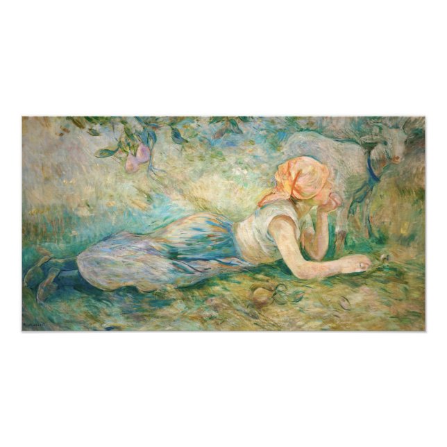 Foto Berthe Morisot - Pastora Deitada (Frente)