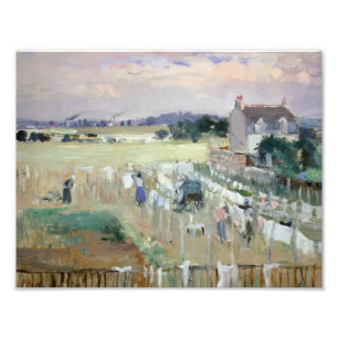 Foto Berthe Morisot - Prendendo a roupa seca para secar