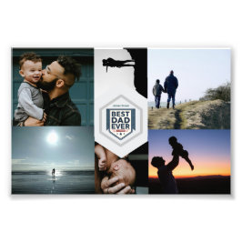 Foto Best Dad Ever Fatherhood Typography Design