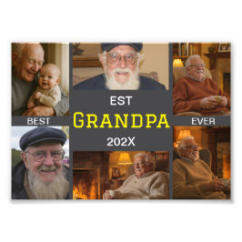 Foto Best Grandpa Ever Photo Collage