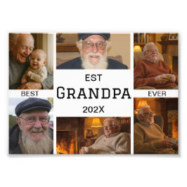 Foto Best Grandpa Ever Photo Collage