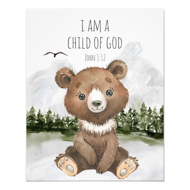 Foto Bible Verse I am a Child of God John 1 (Frente)