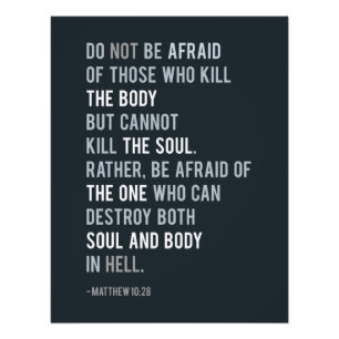Foto Bíblia cristã Verse matthew 10:28 Verdade