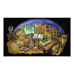 Foto Biblioteca de Sonhos Vivos Impressão