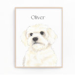 Foto Bichon, Bolonha, Algodão, Havanês, Arte Maltesa<br><div class="desc">Estou apaixonado por esta ilustração de aquarela muito detalhada de um bichon, bolognese, coton de tulear, havanês ou maltese! Personalize essas impressões de arte com seu nome ou monograma para complementar sua decoração e alterar fontes selecionando a opção "editar usando a ferramenta design" na personalização. Compre o resto da minha...</div>