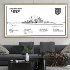 Foto Bismarck - Planos Blueprint do Batehip - BD