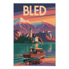 Foto Bled Eslovênia vintage