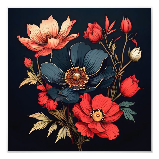 Foto Blooms à meia-noite (Frente)