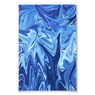 Foto Blue liquid abstract pattern