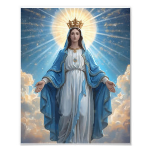 Foto Blue VIrgin Mary Heavenly