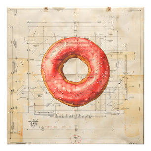 Foto Blueprint do Doughnut Vintage