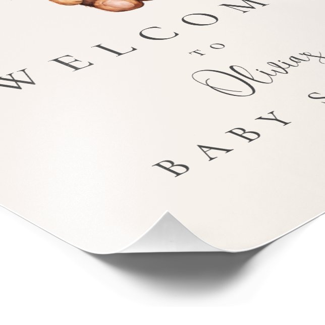 Foto Boas-vindas ao Chá de fraldas de Espera (Borda)