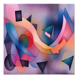 Foto "Boat On Water" Arte Abstrato Contemporânea