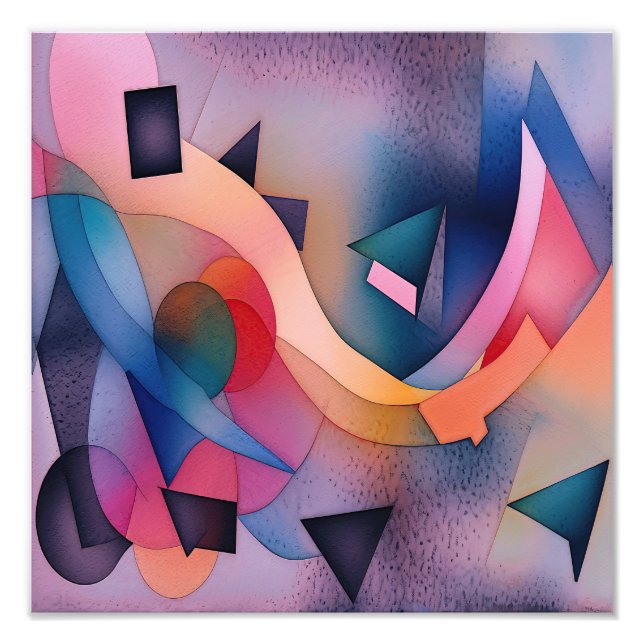 Foto "Boat On Water" Arte Abstrato Contemporânea (Frente)