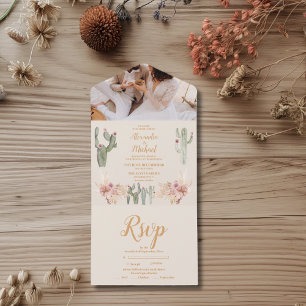 Foto Boho Desert Cactus Wedding