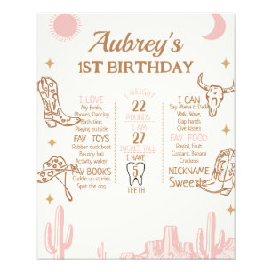 Foto Boho Floral Safari Birthday Poster