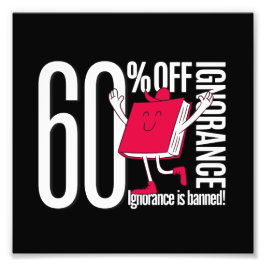 Foto Bold Black Ignorance Banned Book Character Academi