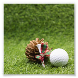 Foto Bolinha de Golfe e pinho de pinheiro de Natal