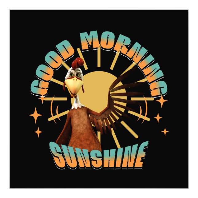 Foto Bom Dia Sol Risada de Galo (Frente)