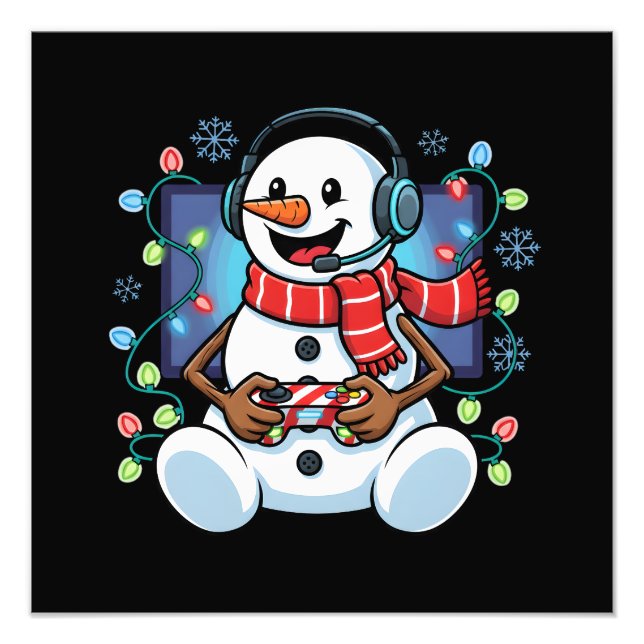 Foto Boneco de Neve Gamer (Frente)