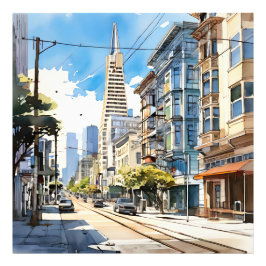 Foto Bonita caneta e esboço de tinta em São Francisco