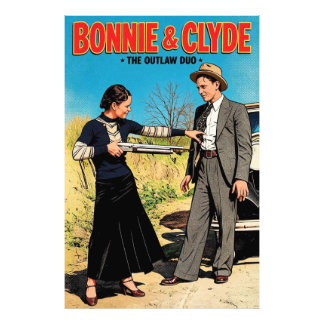 Foto Bonnie E Clyde O Duo Fora Da Lei Arte Retro