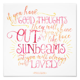 Foto Bons raios de sol dos pensamentos