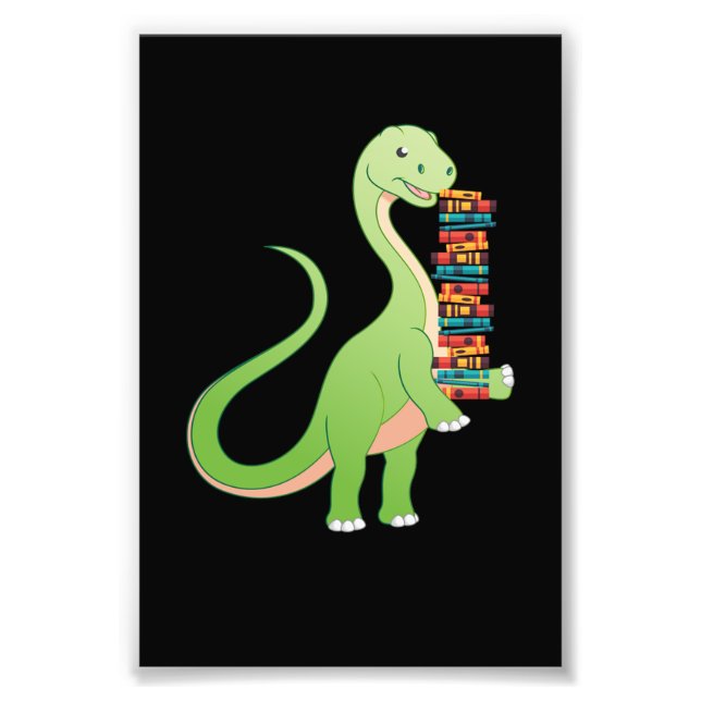 Foto Books Dino Reading Book Literature (Frente)