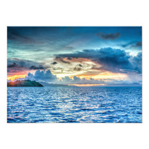 Foto Bora Bora belo pôr do sol