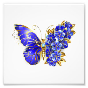 Foto Borboleta Safira Flor