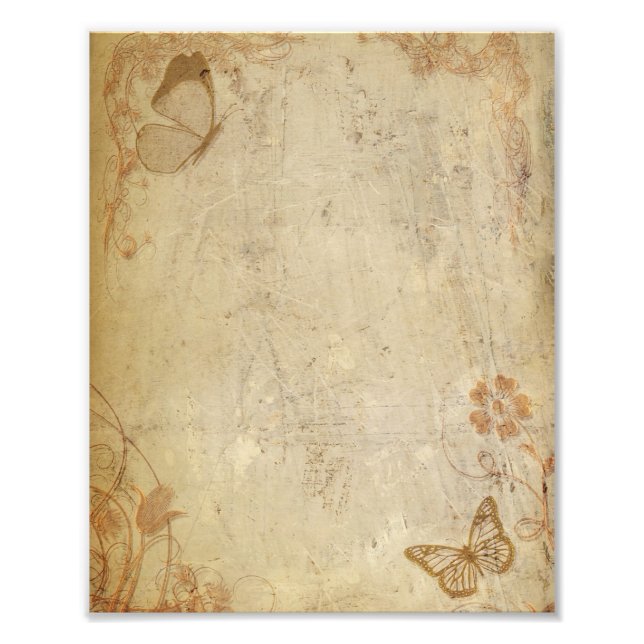 Foto Borboletas Vintage (Frente)