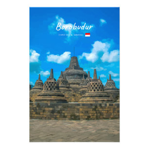 Foto Borobudur, Indonésia - Antigo Templo Budista