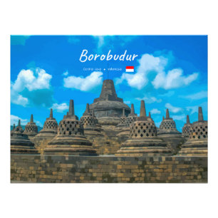 Foto Borobudur, Indonésia - Antigo Templo Budista