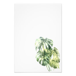 Foto Botanical Leaf Watercolor Art Print-Monstera