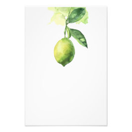 Foto Botanical Lemon Watercolor Art Print-Stage2