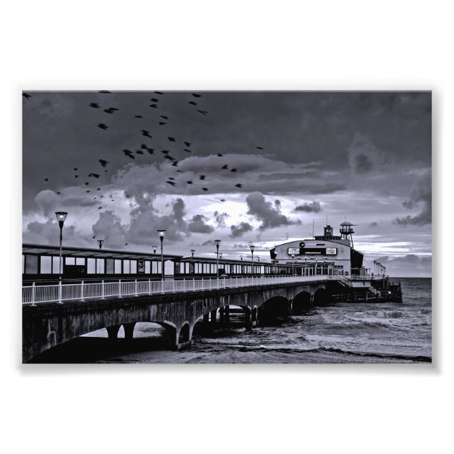 Foto Bournemouth Pier E Beach Dorset England (Frente)