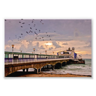 Foto Bournemouth Pier E Beach Dorset England