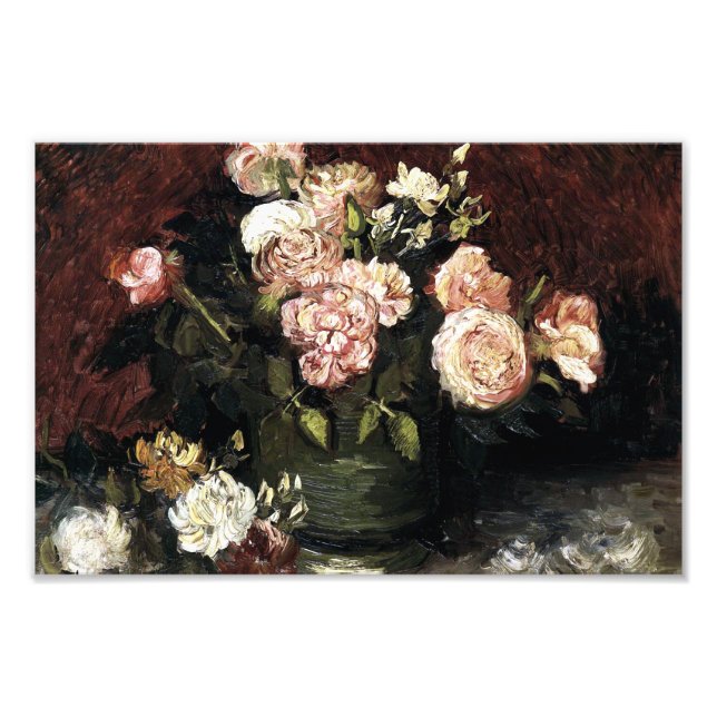 Foto Bowl with Peonies and Roses - Gogh (Frente)