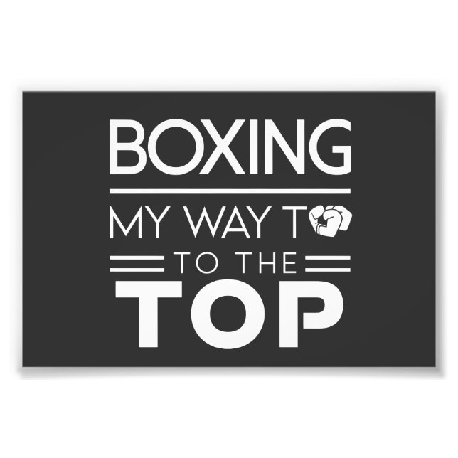 Foto Boxing Motivation Quote Bold Minimal Typography (Frente)