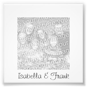 Foto branca do quadro