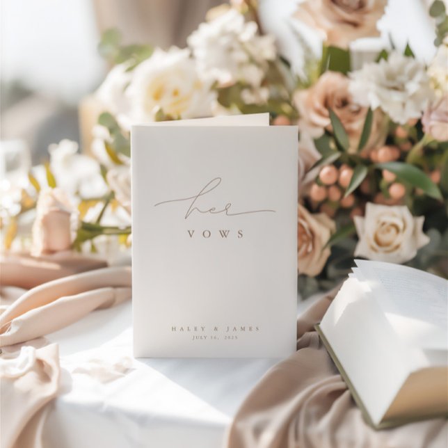Foto Branca Elegante Casando Seu Cartão De Voto (Elegant White Photo Wedding Her Vows Card)